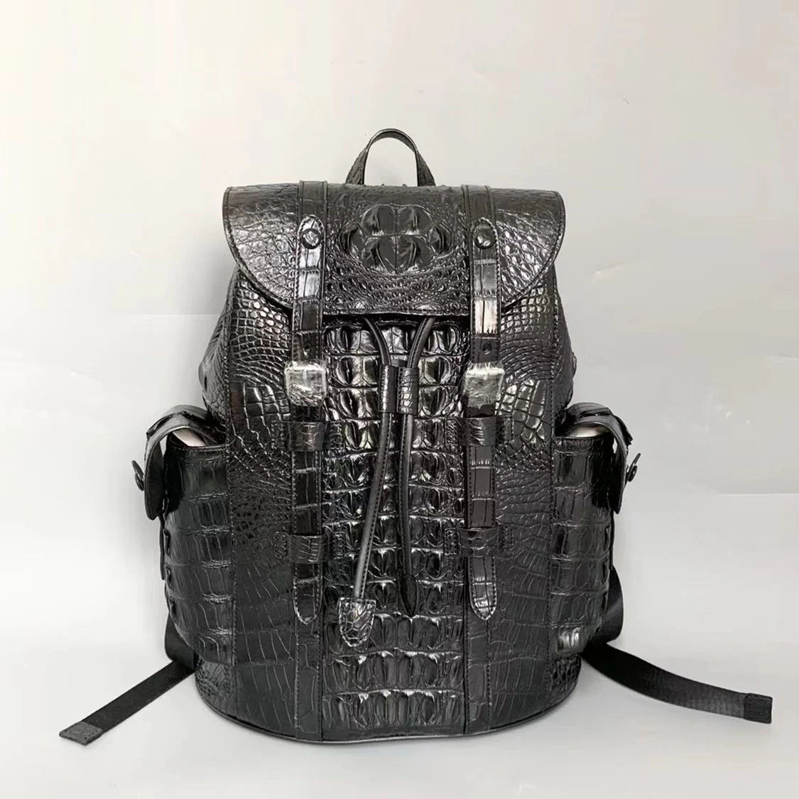 Crocodile Print Pattern Backpack