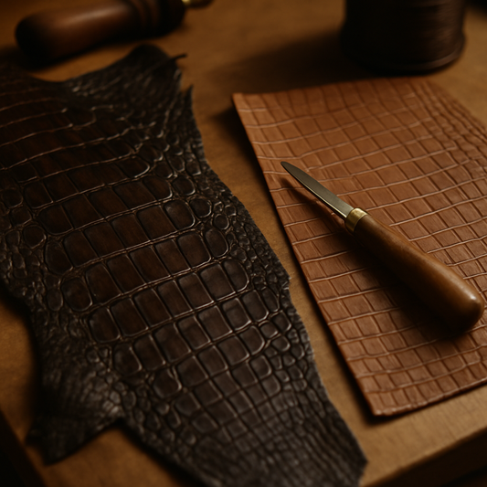 real crocodile leather vs embossed