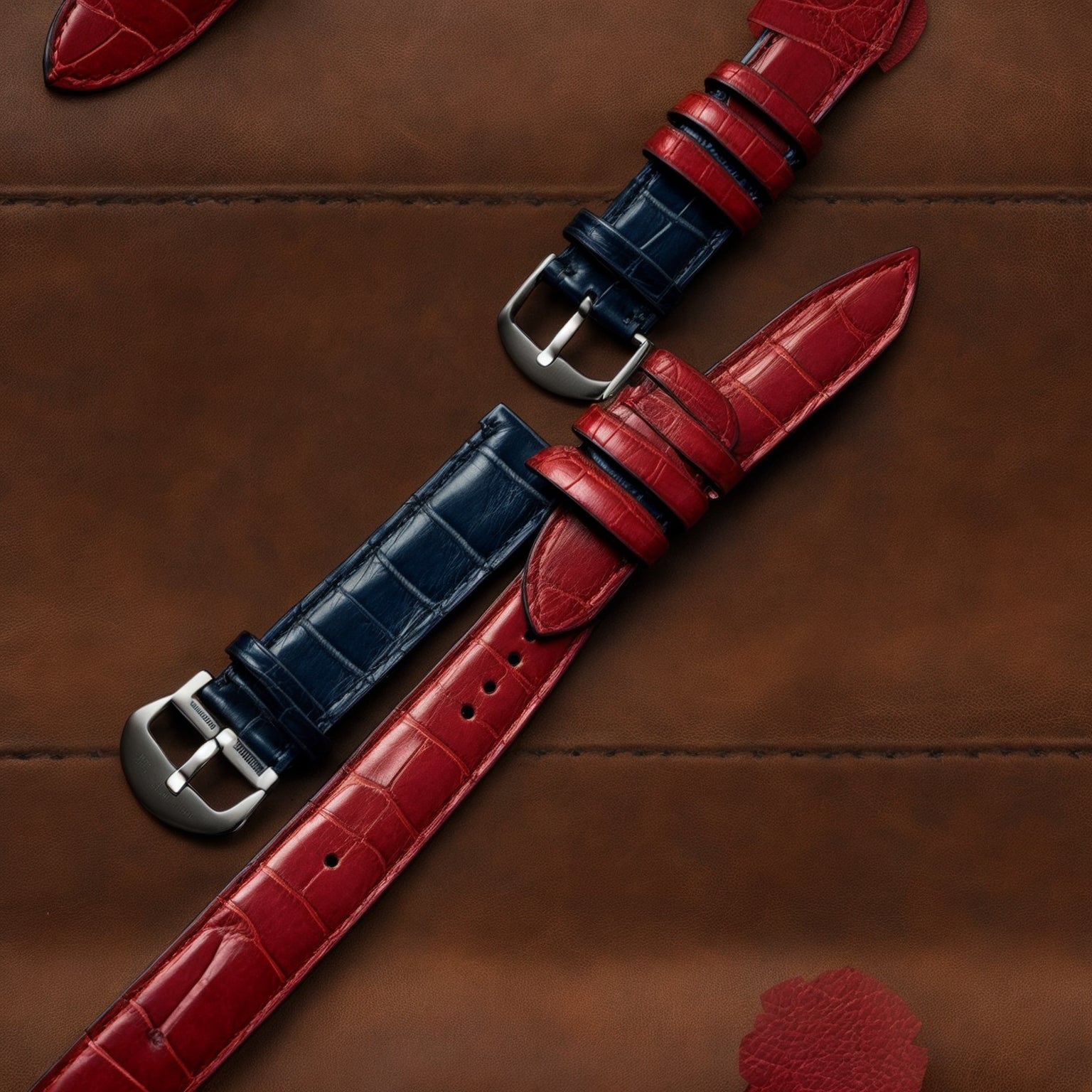 Cheap China Wholesale Crocodile Leather 22 mm Watch Strap 9577-STC-00650_K0031350 main image 0