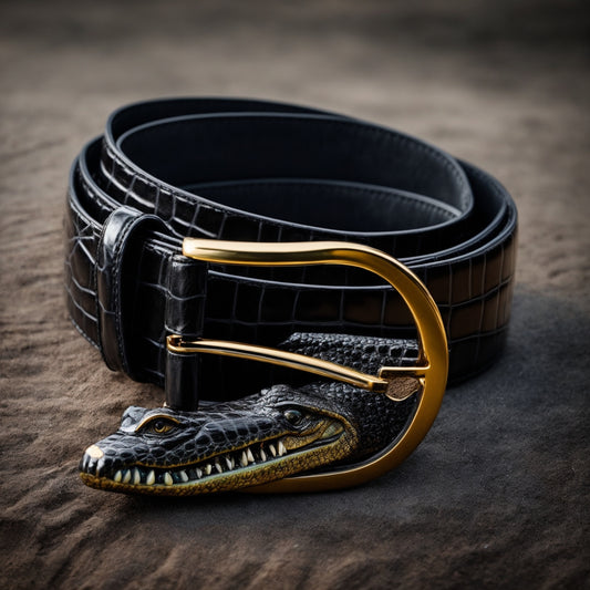 Exquisite and Durable: The Unique Appeal of Crocodile Men's Belts