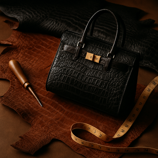 crocodile leather bag