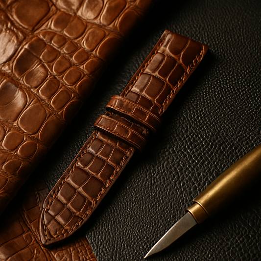 alligator leather watch band