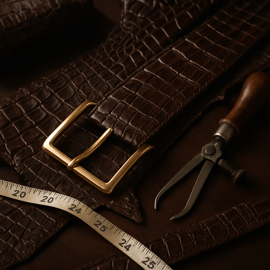 no joint crocodile belt