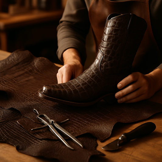 alligator leather boots