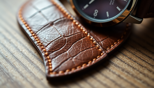 Elevate Your IWC with Our Exquisite Nubuck Alligator Strap