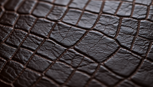 Elevate Your Style with Bamboo Pattern Alligator Leather