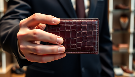 Elevate Your Formal Style with Crocodile Leather Accessories