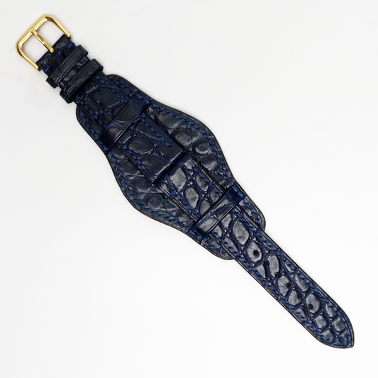 Genuine Alligator Leather Watch Straps, Leather Watch Bands Quick Release Pins, Handmade Leather Watch Strap #7