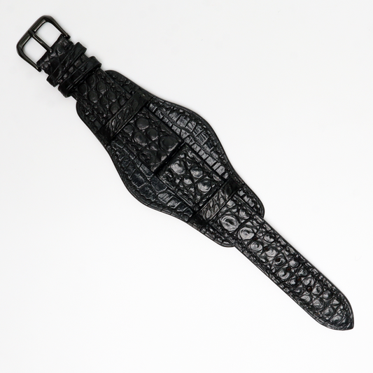Genuine Alligator Leather Watch Straps, Leather Watch Bands Quick Release Pins, Handmade Leather Watch Strap #6