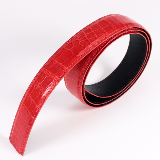 Premium Quality Men's Classic Crocodile Belt - Stylish Formal Wear- Without Buckle