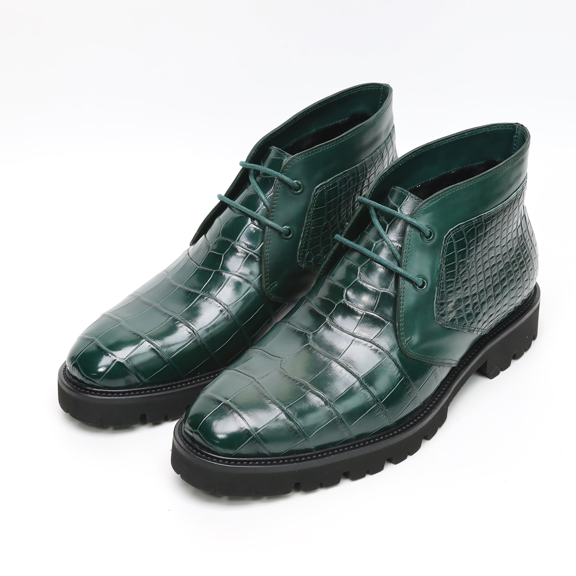 Men's Alligator Chukka Boots: Handcrafted Luxury with Warm Fur Lining – Crocodile Viet Men's Alligator Chukka Boots: Handcrafted Luxury with Warm Fur Lining – Crocodile Viet