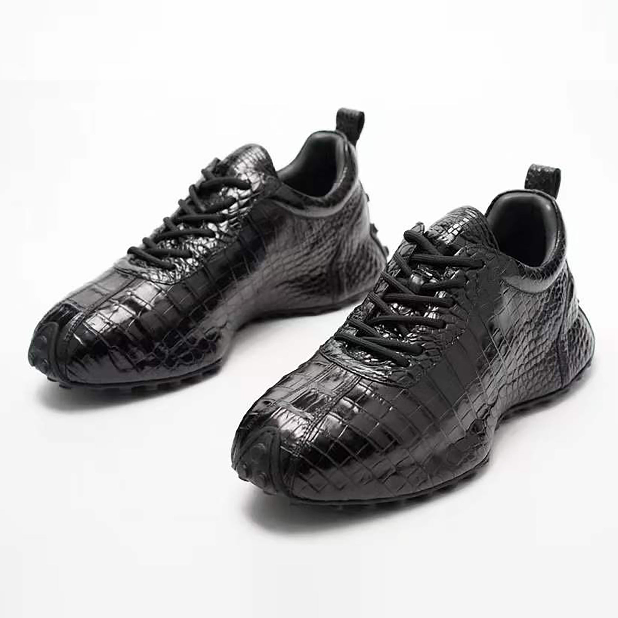 crocodile leather sneakers