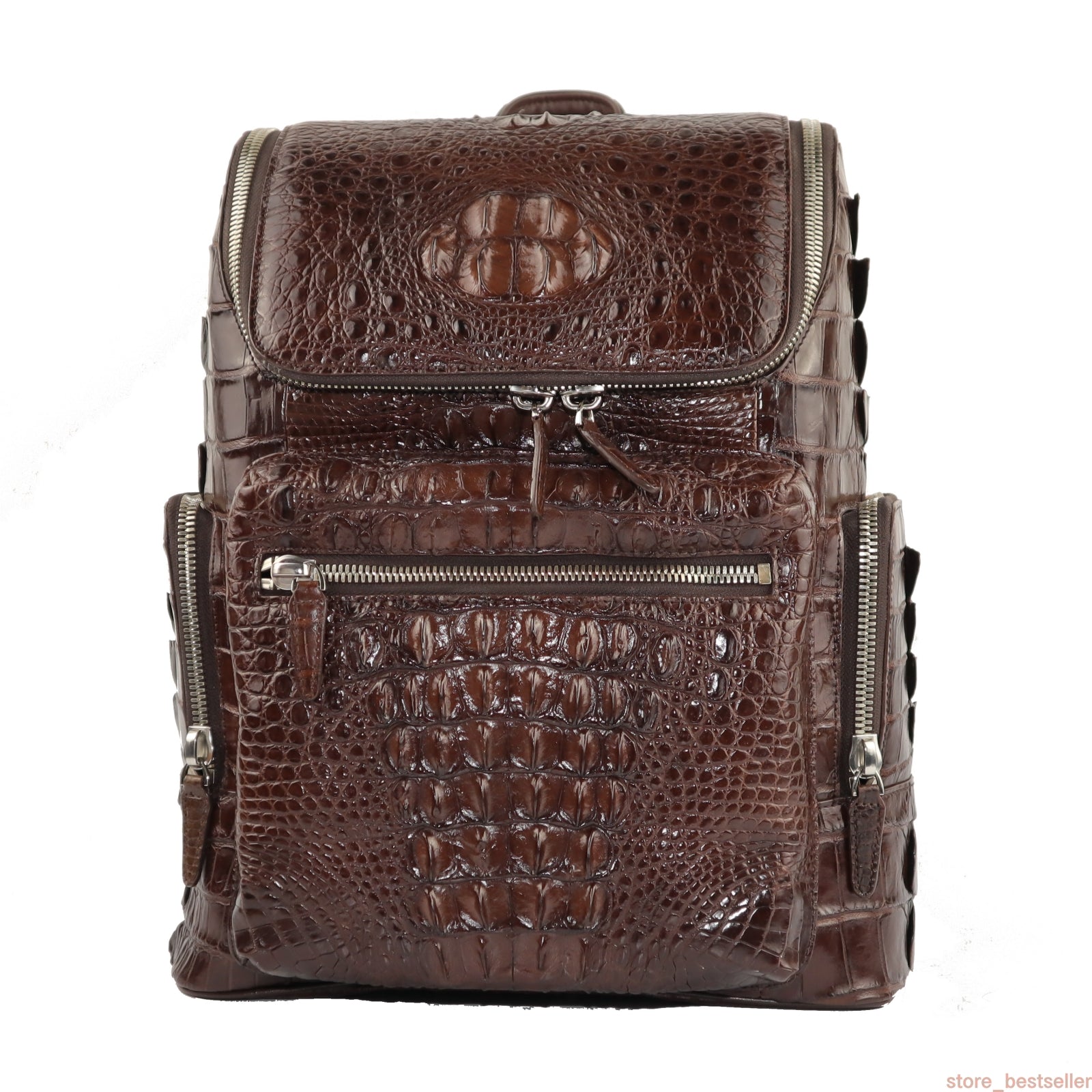 Men' Genuine Crocodile Skin Backpack,Travel Bag Extra Capacity ( MAKE TO  ORDER)
