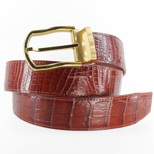 Genuine Crocodile Alligator Skin Leather Handmade Belt, No JOINTED #BD1211  | eBay