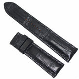 Black Crocodile Alligator Skin Leather Watch Strap Band 16, 18,19,20,21,22, 24mm Black Crocodile Alligator Skin Leather Watch Strap Band 16, 18,19,20,21,22, 24mm
