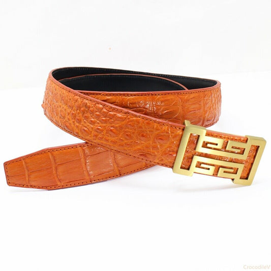 Genuine Alligator Crocodile Belt Skin Leather Men's, W4.0cm, WITHOUT JOINTED  | eBay