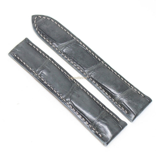 20mm/18mm Genuine Alligator Crocodile Skin Leather Deployment Strap for Omega  | eBay