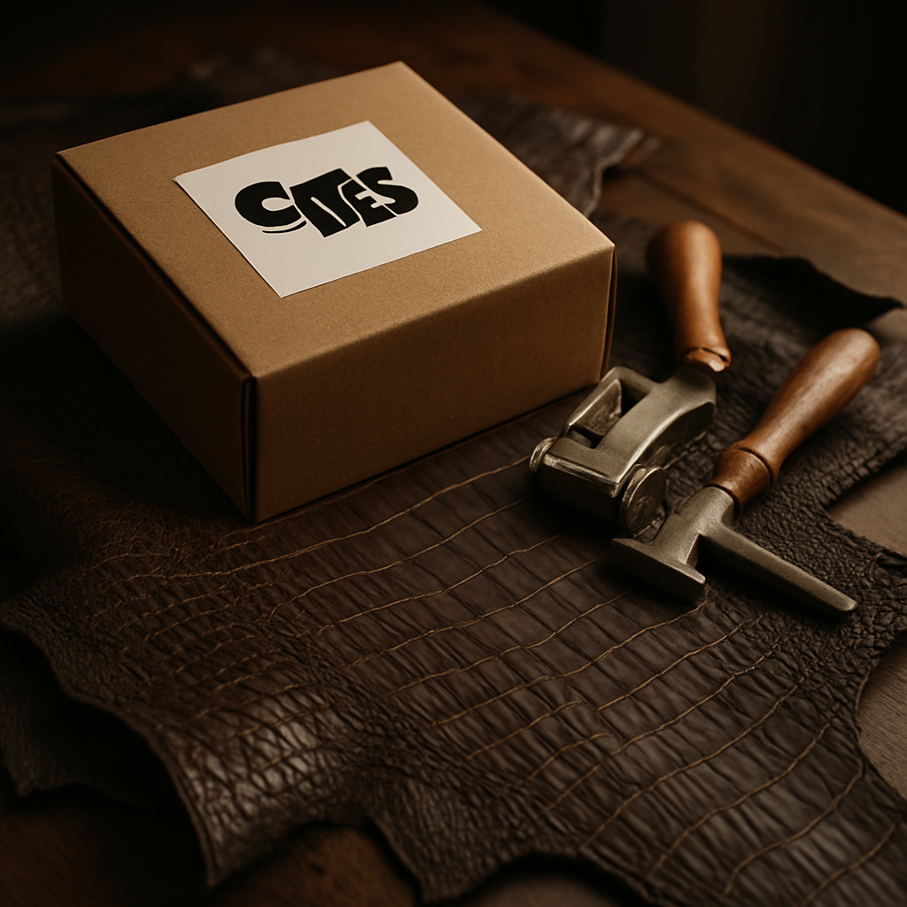 CITES crocodile leather shipping