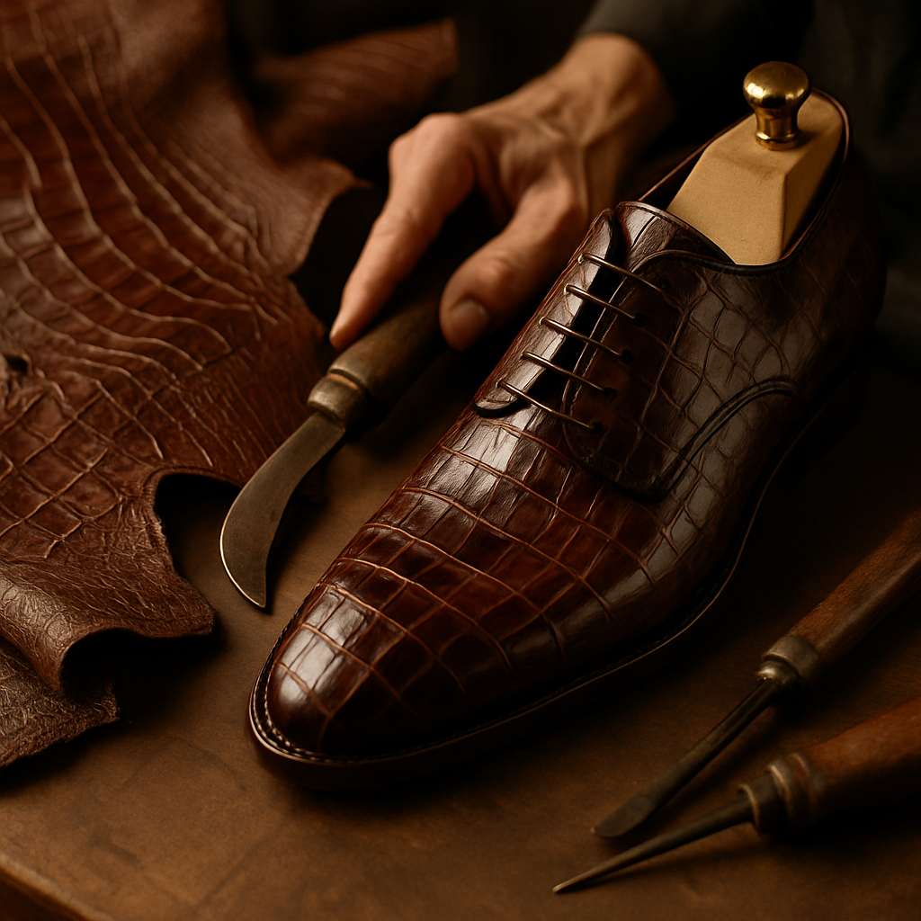 luxury alligator dress shoes