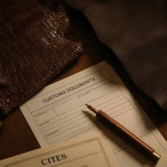 crocodile leather customs documentation
