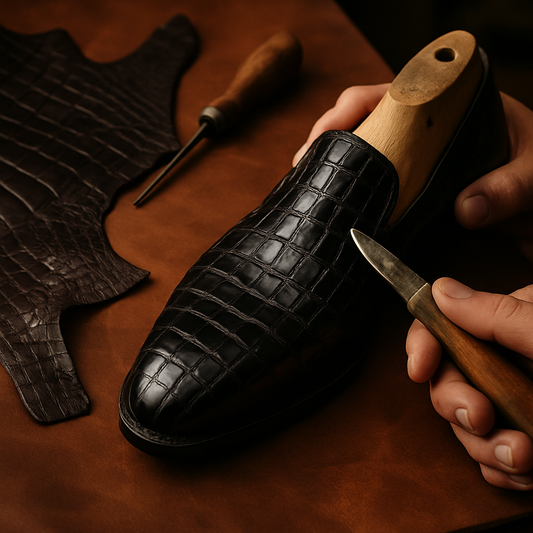 genuine alligator shoes for men