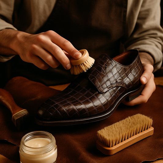 luxury alligator dress shoes
