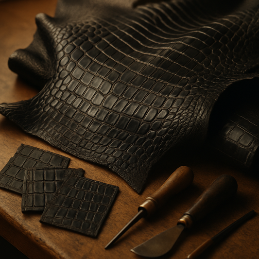 bespoke crocodile leather shoes