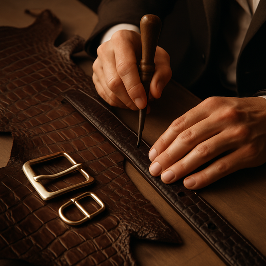 alligator leather belt men