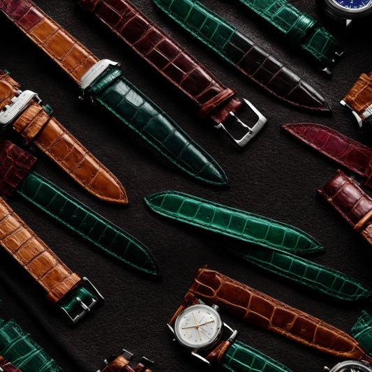 Luxurious Timekeeping: Handmade Crocodile Leather Watch Bands