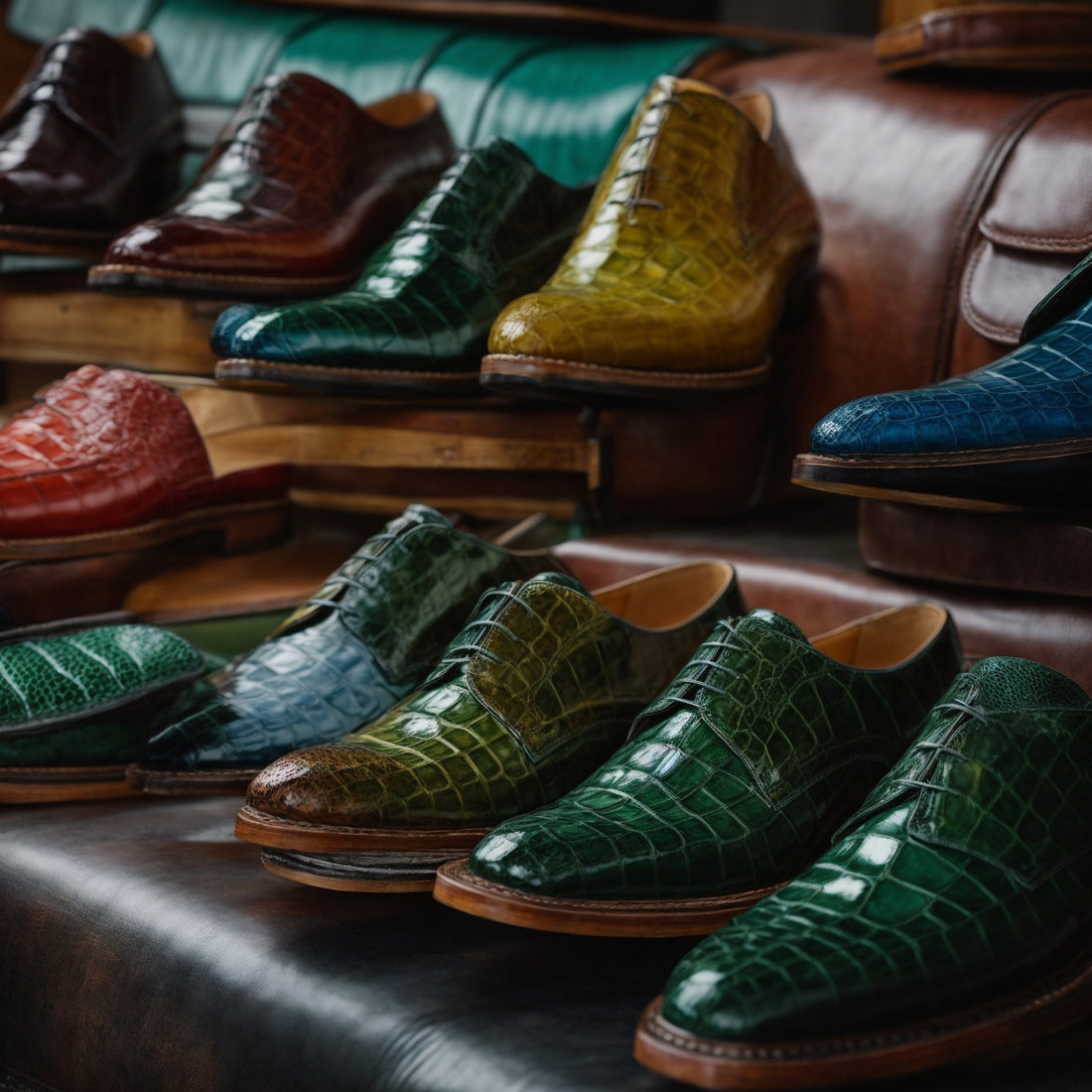 Exquisite Comfort: Handcrafted Alligator Leather Shoes - A Luxurious Investment