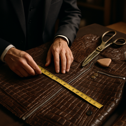 alligator leather jacket men