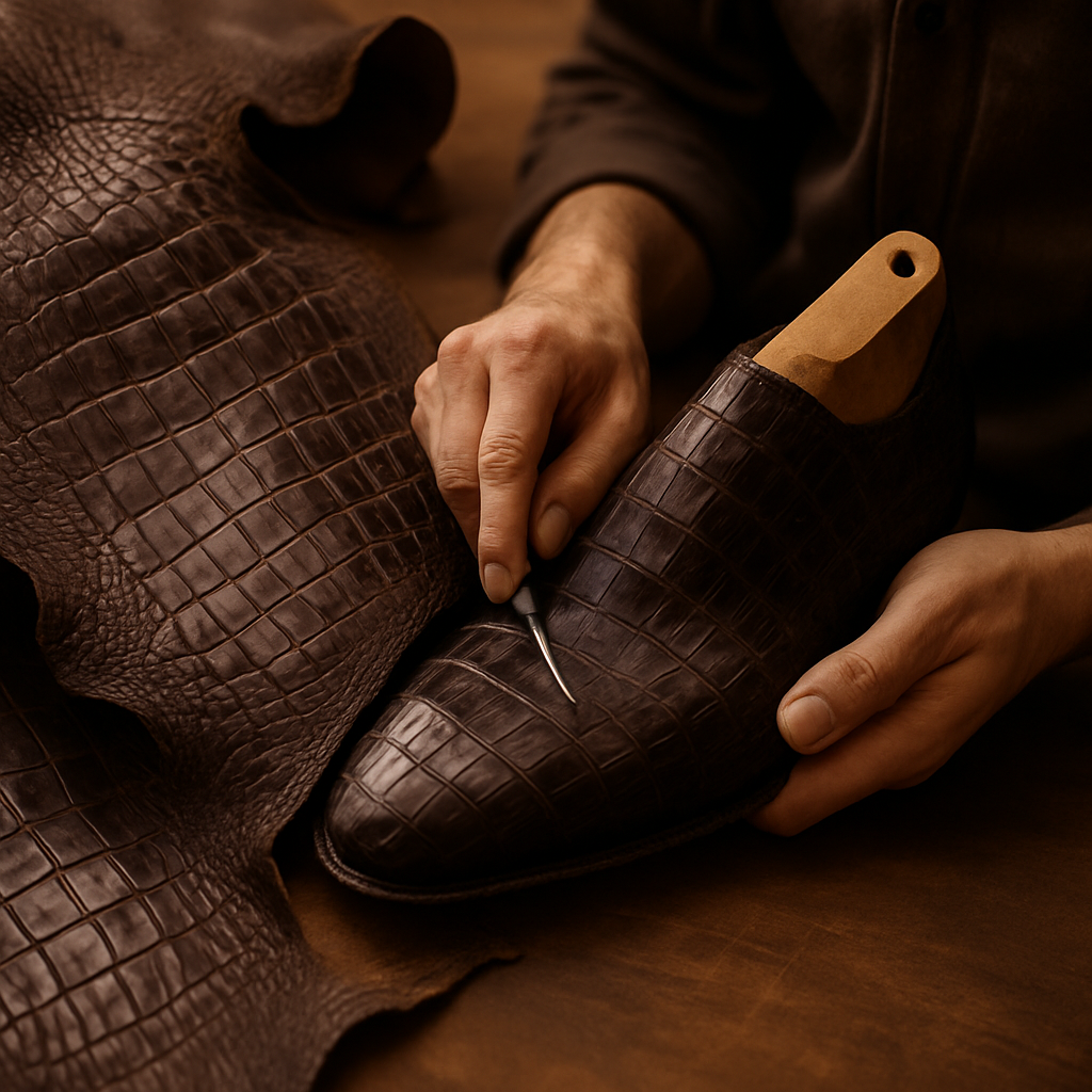 luxury alligator dress shoes