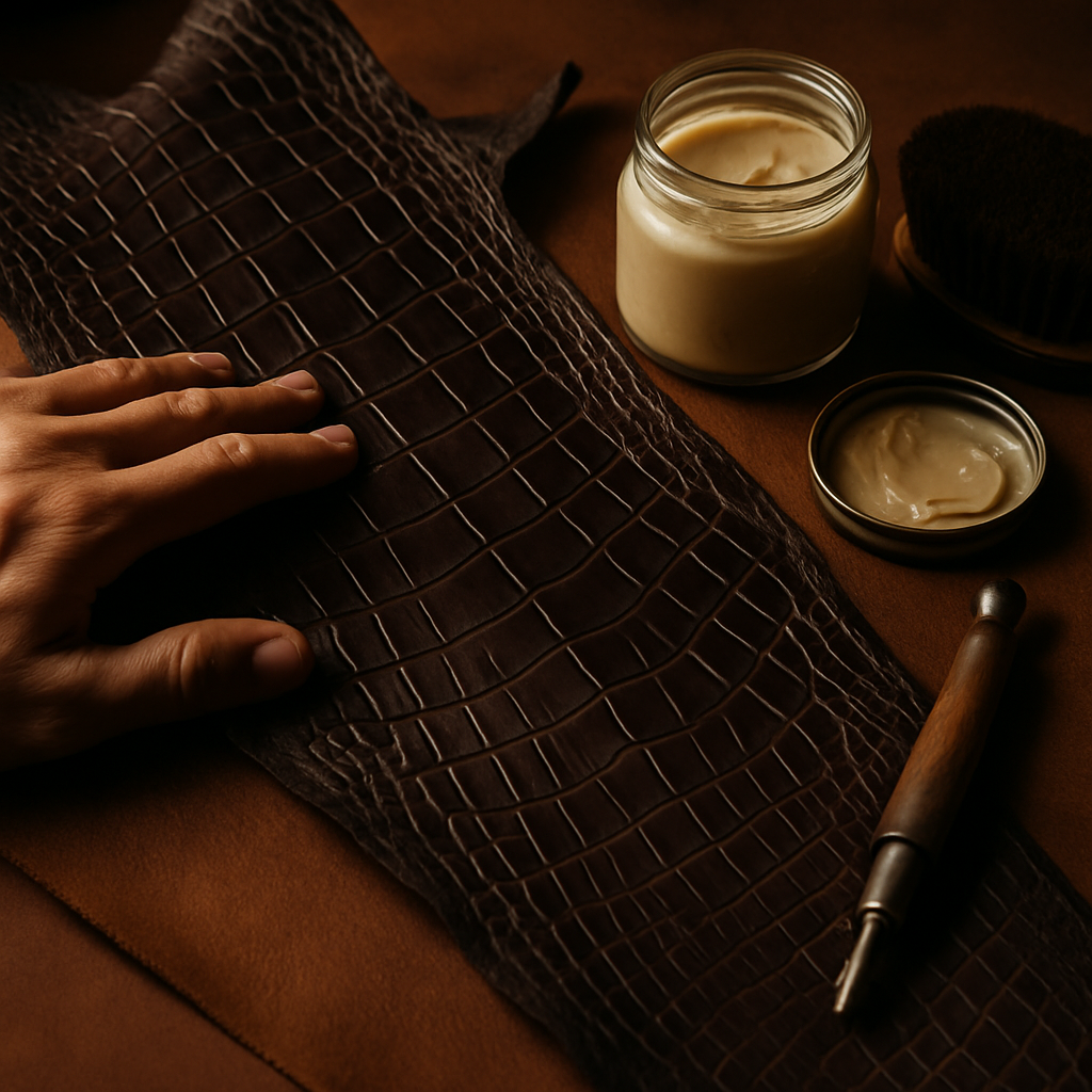 alligator belly skin