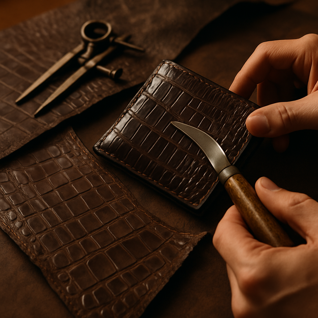 genuine crocodile wallet