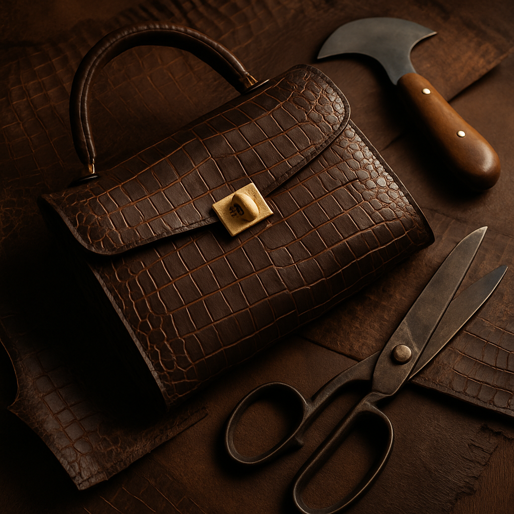 how to style a crocodile bag