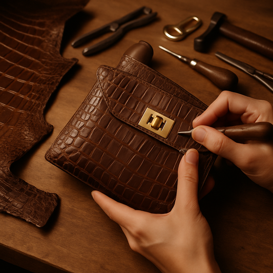 alligator handbag