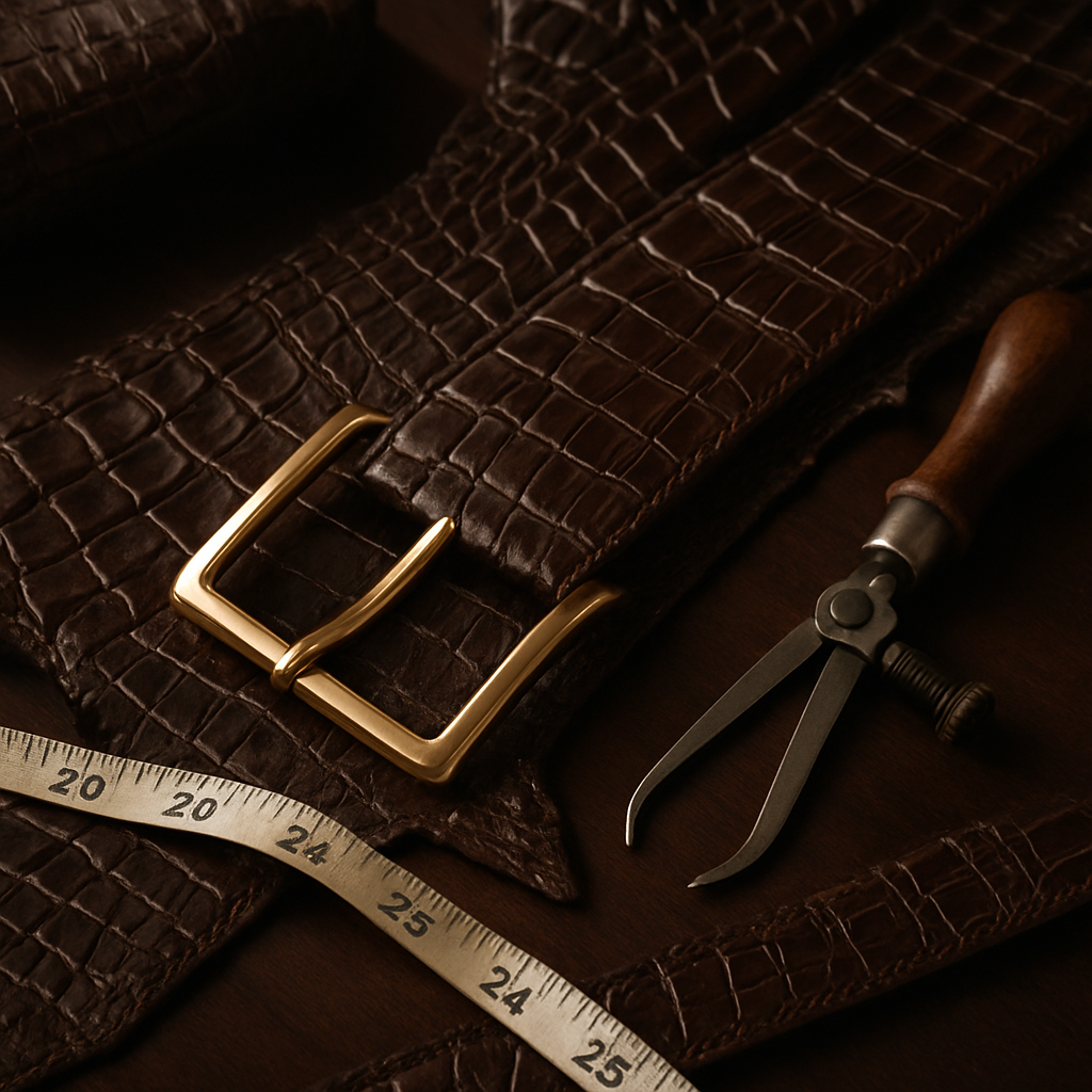 no joint crocodile belt