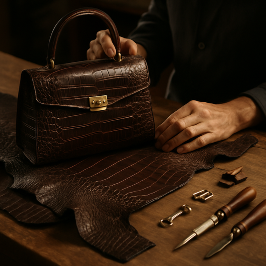 alligator handbag