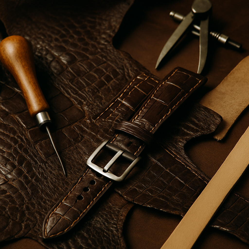 alligator leather watch band