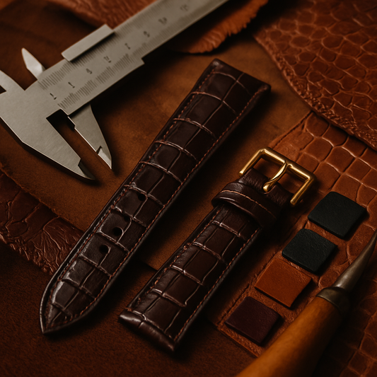 20mm alligator watch strap