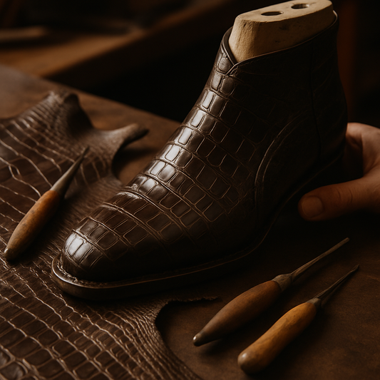 handmade alligator boots
