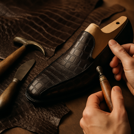 luxury alligator dress shoes