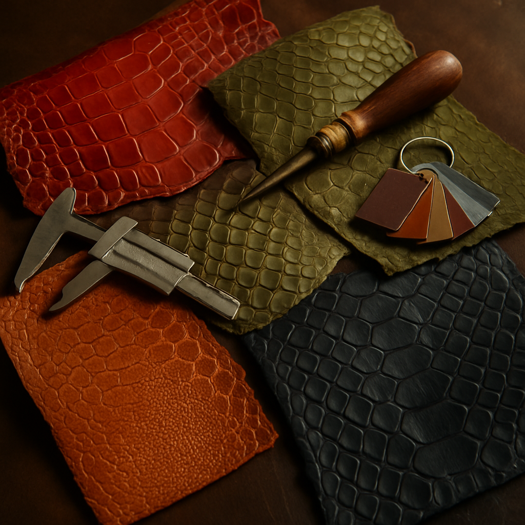 exotic leather scale patterns