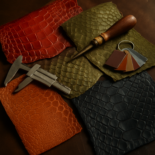 exotic leather scale patterns