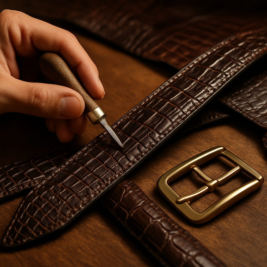 alligator leather belt men