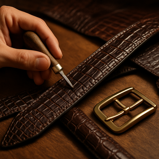 alligator leather belt men