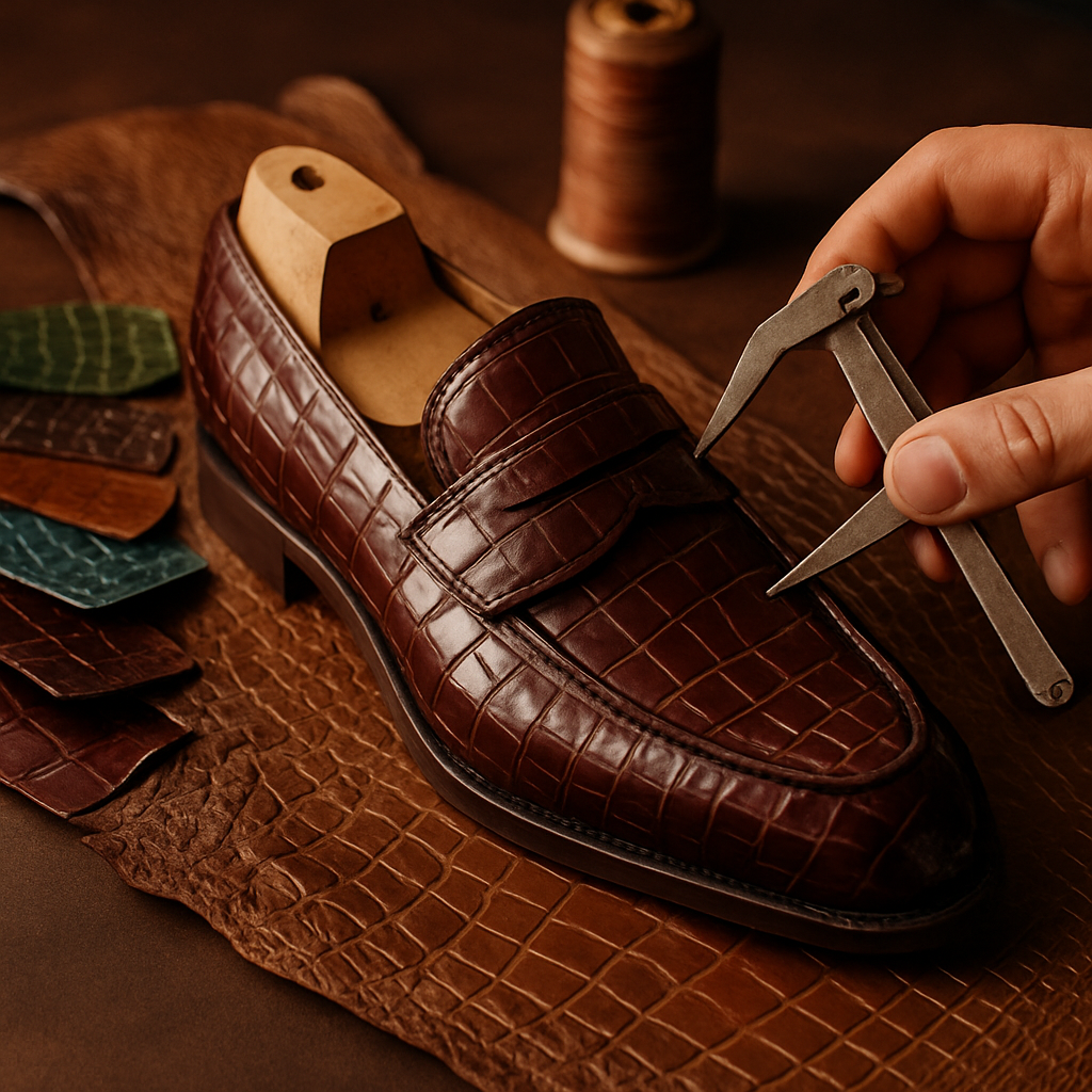 crocodile skin shoes