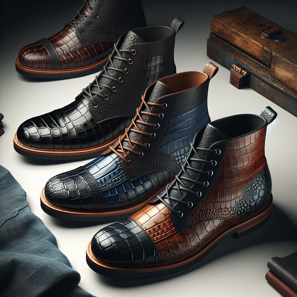 Featured image for Stylish Review: Handmade Men’s Alligator Leather Boots in 3 Colors