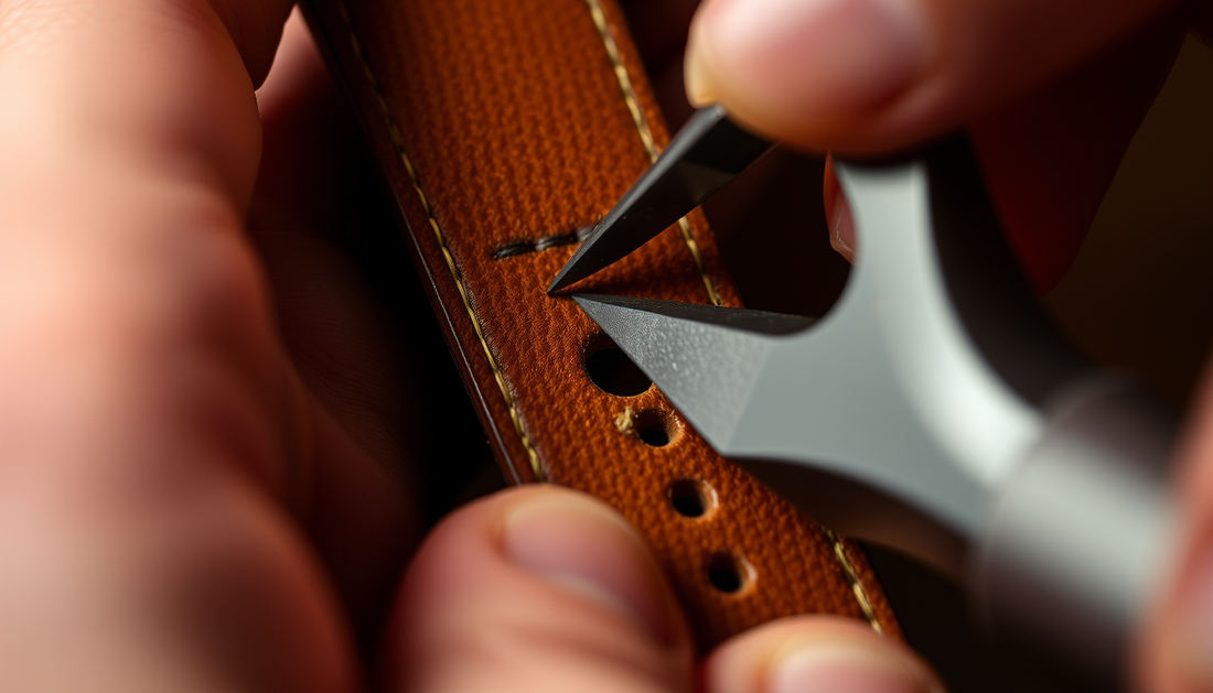 How to Easily Punch a New Hole in Your Leather Watch Strap