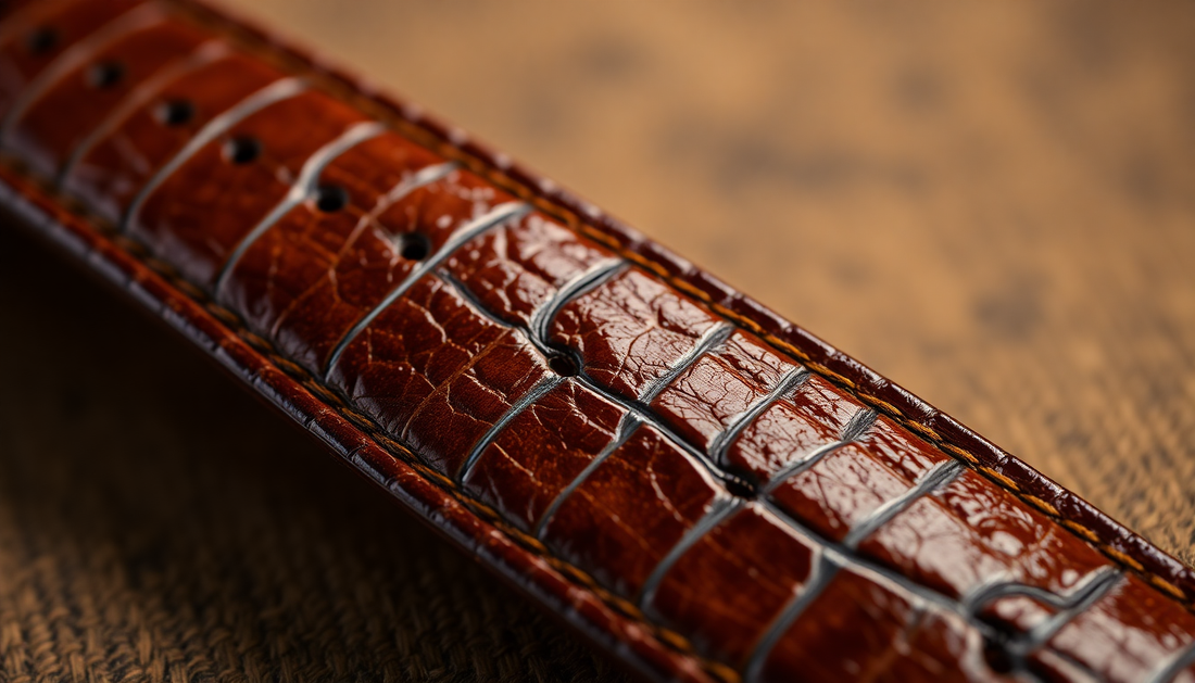 Elevate Your Style with a Vintage Patina Alligator Strap